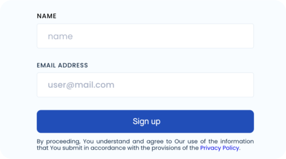1. Sign up and create an account